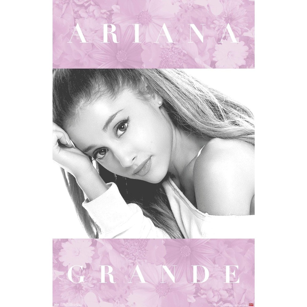 Ariana Grande - Floral Wall Poster